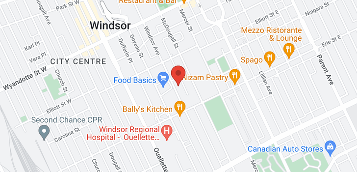 map of 924 Windsor